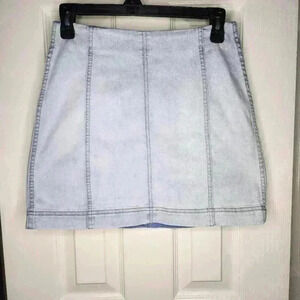Wild Fable Light Wash Stretch Denim Jean Mini Skirt Size 4